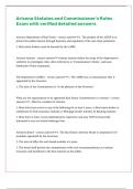 Arizona Statutes and Commissioner-s Rules Exam with verified detailed answers 
