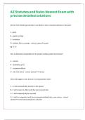 AZ Statutes and Rules Newest Exam with precise detailed solutions