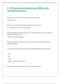C-37 Statutes & Rules Exam &lpar;SRE&rpar; with verified solutions 