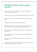 PSU Bio 161 Test 3 with accurate answers 