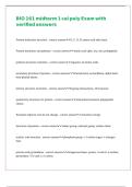 BIO 161 midterm 1 cal poly Exam with verified answers