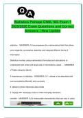 Statistics Exam 1 &ndash; Portage CNSL 503 &lpar;2025&sol;2026&rpar; &ndash; 100&percnt; Correct Q&A &ndash; Variables&comma; Measurement Scales&comma; Research Design&comma; Data Interpretation &vert; Counseling & Behavioral Science &ndash; Portage Learning