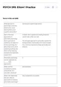 PSYCH 290&colon; EXAM 1 Practice Exam Questions and Answers 100&percnt; Pass &vert;Verified & Updated &vert;Actual 2025&sol;2026 Exam Blue Print