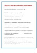 Electrical &ndash; EPRI Exam with verified detailed answers
