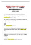 BIOS 251&colon; ANATOMY & PHYSIOLOGY EXAM QUESTIONS AND CORRECT ANSWERS GRADED A&plus; &lpar;2025&sol;2026&rpar; 