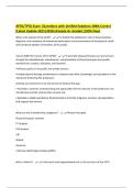 APTA&sol;TPTA Exam &vert;Questions with Verified Solutions 100&percnt; Correct &lpar;Latest Update 2025&vert;2026&rpar; Already A&plus; Graded &lpar;100&percnt; Pass&rpar;