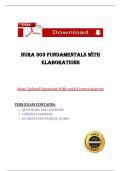 NURA 303 FUNDAMENTALS WITH ELABORATIONS