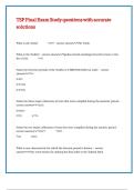 TSP Final Exam Study questions with accurate solutions 