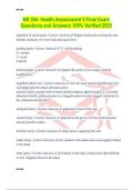 NR 304- Health Assessment II Final Exam Questions and Answers 100&percnt; Verified 2025