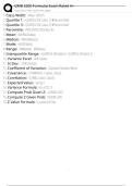 QMB 3200 Formulas Exam Rated A&plus; &vert;Verified & Updated &vert;Actual 2025&sol;2026 Exam Blue Print