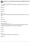 QMB3200 Exam 1 QUESTIONS AND CORRECT ANSWERS&vert;ALREADY GRADE A&plus;