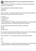 QMB 3200 ExamQuestions & Answers&colon; Updated Solution Rated A&plus;
