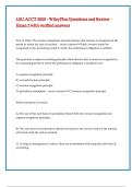 LSU ACCT 2000 - WileyPlus Questions and Review - Exam 2 with verified answers