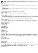 QMB 3200 Chapter 1 Exam Questions & Answers&colon; Latest Updated A&plus; Score Solution