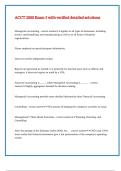 ACCT 2000 Exam 3 with verified detailed solutions