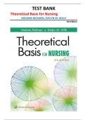 Theoretical Basis for Nursing Test Bank 5th Edition &vert; McEwen & Wills