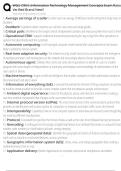WGU C954&colon; Information Technology Management Concepts Exam Rated A Verified Brand New&excl;&excl;