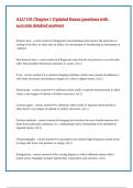 ALU 101 Chapter 1 Updated Exam questions with accurate detailed answers 