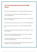 ALU 101 Exam Questions with accurate detailed answers