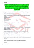 NURS 3366 Patho Exam 4 fully solved & updated 2025-2026&lpar;latest version&rpar; &lpar;Questions &plus; Answers&rpar; Solved 100&percnt; Correct&excl;&excl;