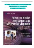 Test Bank for Advanced Health Assessment and Differential Diagnosis Essentials For Clinical Practice 1st Edition Myrick&comma; Chapters 1 - 12