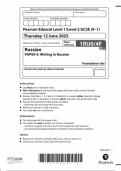 2025 Pearson Edexcel GCSE Russian Paper 4 &lpar;1RUO&sol;4F&colon; Writing in Russian&rpar;