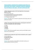 TEXAS GENERAL CONTRACTOR LICENSING EXAM PRACTICE  QUESTIONS AND CORRECT ANSWERS &lpar;VERIFIED ANSWERS&rpar;  PLUS RATIONALES 2026 Q&A &vert; INSTANT DOWNLOAD PDF 
