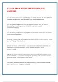 C211 OA EXAM WITH VERIFIED DETAILED ANSWERS
