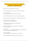 7 BREW TRAINING QUESTIONS WITH CORRECT ANSWERS 2025&period;p