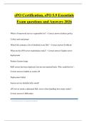 ePO Certification&comma; ePO 5&period;9 Essentials Exam questions and Answers 2026