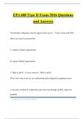 EPA 608 Type II Exam 2026 Questions and Answers