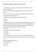 KNS 200 CONTENT EXAM 2 STUDY GUIDE