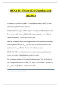 BUSA 201 Exam 2026 Questions and Answers