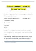 BUSA 202 Homework 2 Exam 2026 Questions and Answers
