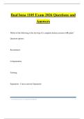 final busa 1105 Exam 2026 Questions and Answers