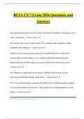 BUSA Ch 7 Exam 2026 Questions and Answers