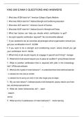 KNS 200 EXAM 3 QUESTIONS AND ANSWERS