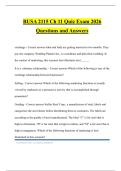 BUSA 2115 Ch 11 Quiz Exam 2026 Questions and Answers