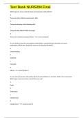 Test Bank NURS204 Final exam questions 2025&sol;2026 with 100&percnt; correct answers 