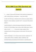 BUSA 4000 Exam 2026 Questions and Answers