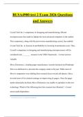 BUSA4900 test 2 Exam 2026 Questions and Answers