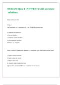 NUR 670 Quiz 1 &lpar;NEWEST&rpar; with accurate solutions