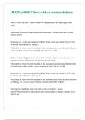 D102 Unit 6 & 7 Tests with accurate solutions 