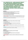 Fall Semester 2025 &vert; Hawaii Massage Therapy & Lomi Lomi Healing Techniques Exam Prep &vert; 250&plus; Verified Questions with Correct Answers & Detailed Rationales &vert; Complete Study Guide for Licensed Massage Therapist &lpar;LMT&rpar; Certification&comma; Anatomy&comma; Ethics&comma; and Welln
