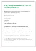 D102 Financial Accounting WGU Exam with verified detailed answers