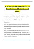 int busa 6&period;0 &lpar;organizations&comma; cultures and diversity&rpar; Exam 2026 Questions and Answers