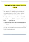 Chap-6-BUSA Exam 2026 Questions and Answers