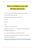 BUSA 3130 Midterm Exam 2026 Questions and Answers