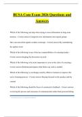 BUSA Com Exam 2026 Questions and Answers
