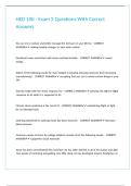 HED 100 - Exam 2 Questions With Correct Answers&period;